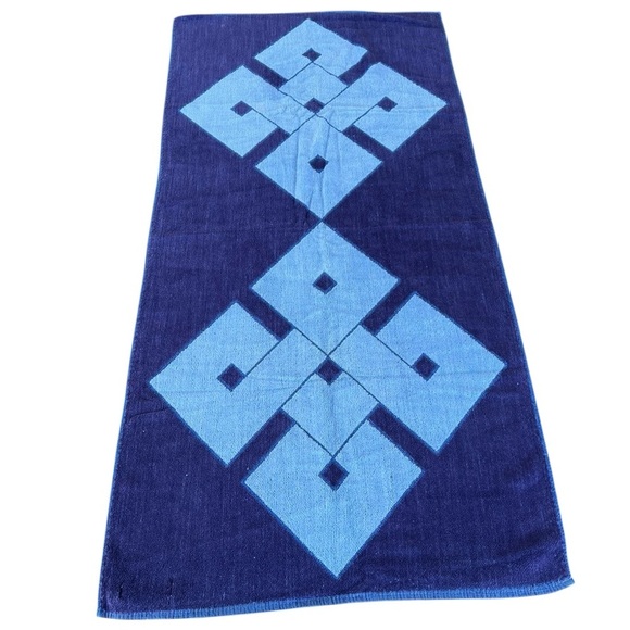 VTG Cecil Saydah MCM Geometric 3-Piece Bath Towel Set Brazilian Collection GUC - Picture 1 of 14